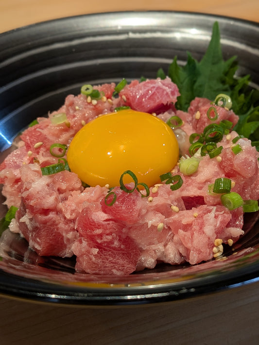特製ねぎとろ(赤身中トロ大トロの、鮪を惜しげもなく使用した特製ねぎとろ)