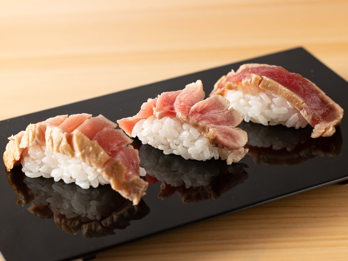 インドマグロの大トロの藁焼き
